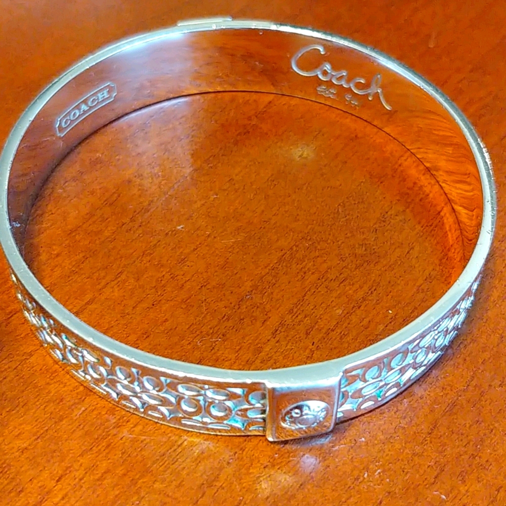 COACH Silver C Bangle